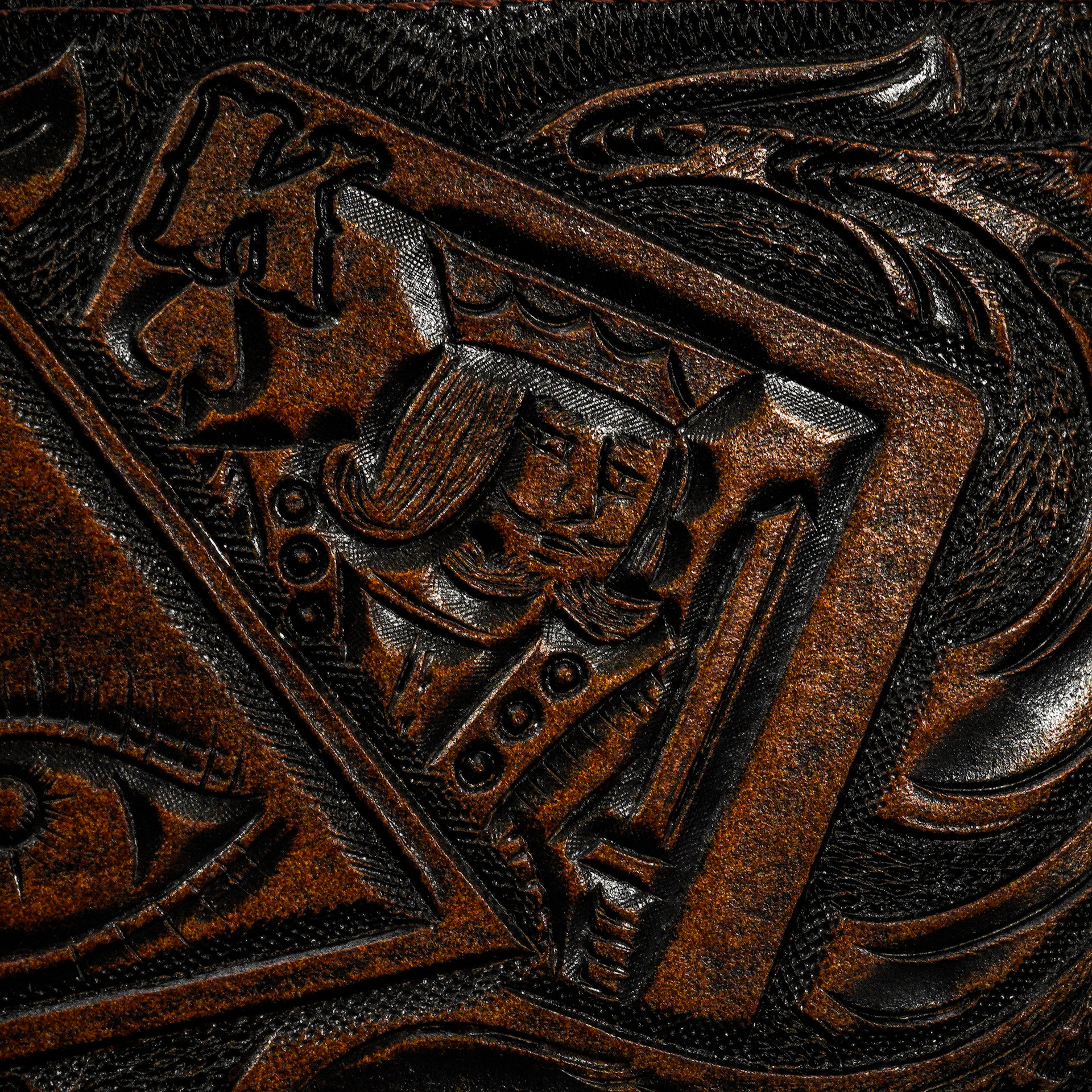 Blackjack – Hand Tooled Wallet - Image 4