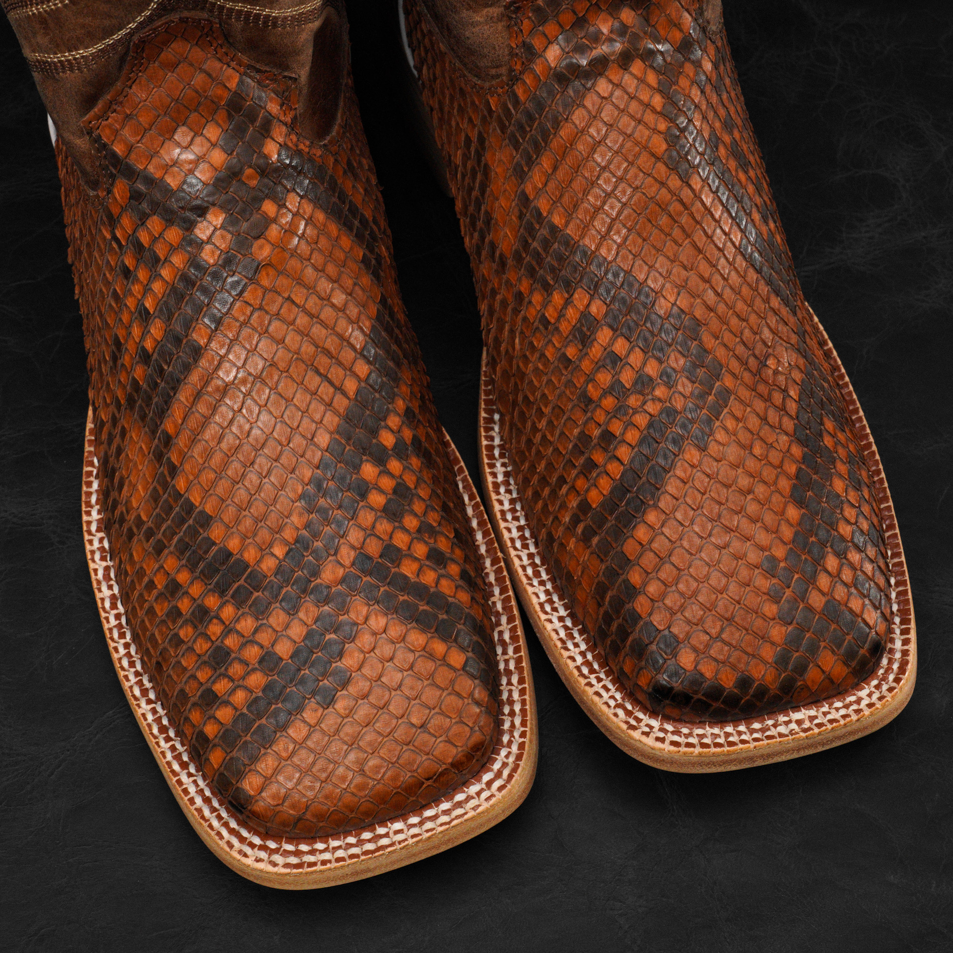 AUTHENTIC Porto Python Belly – Square Toe - Image 3