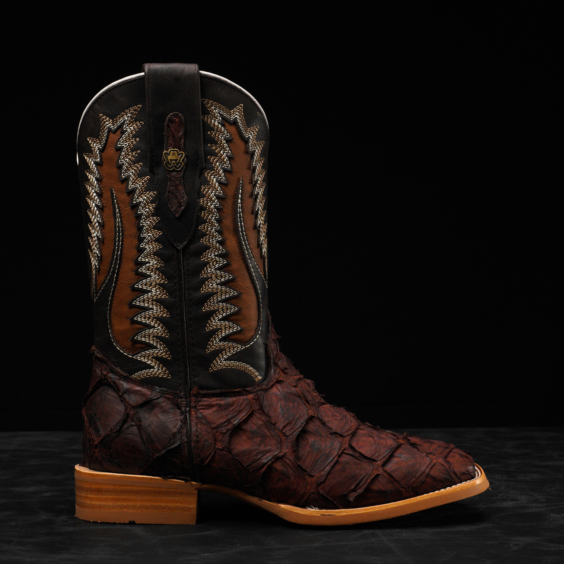 AUTHENTIC Brown Pirarucu – Square Toe - Image 2