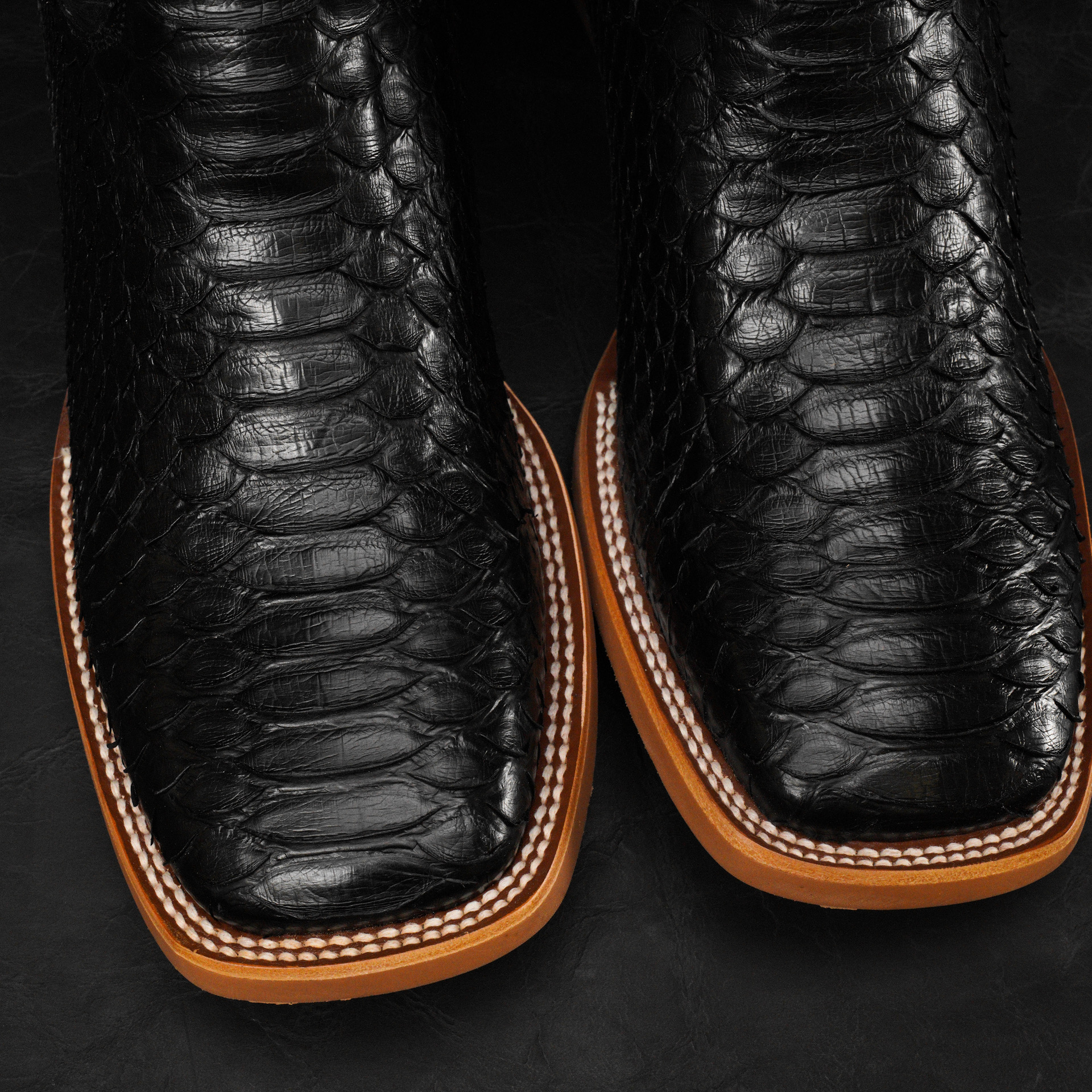 AUTHENTIC Black Python – Square Toe - Image 3