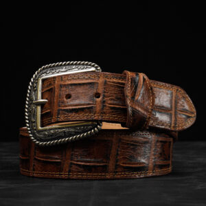 Honey Alligator Belt