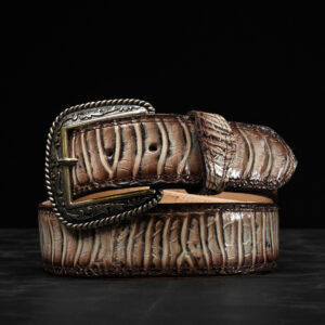 Rustic Ostrich Leg Belt