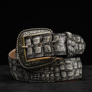 Gray Caiman Belt