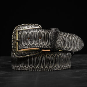 Gray Python Belt