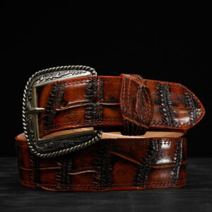 Cognac Alligator Belt