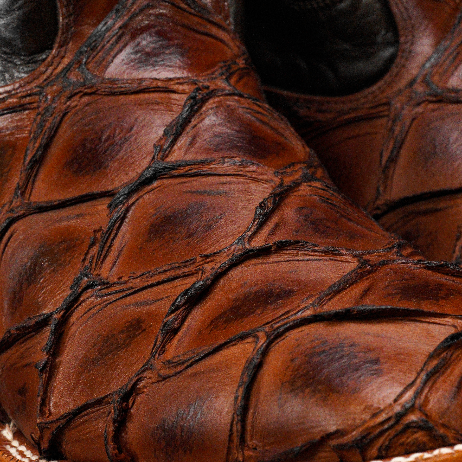 Brown Pirarucu – Square Toe - Image 4