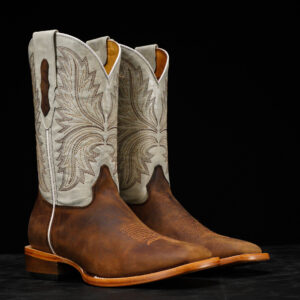 Brown Cowhide – Square Toe