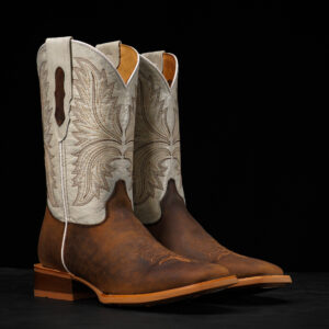 Brown Cowhide – Square Toe