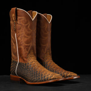 Matte Honey Giant Python - Square Toe