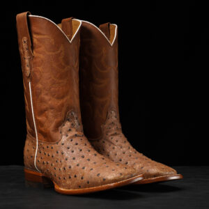 Sand Ostrich – Square Toe