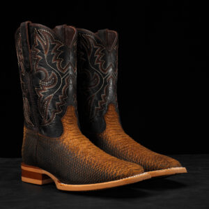 Matte Honey Python – Square Toe