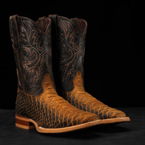 Matte Honey Giant Python – Square Toe