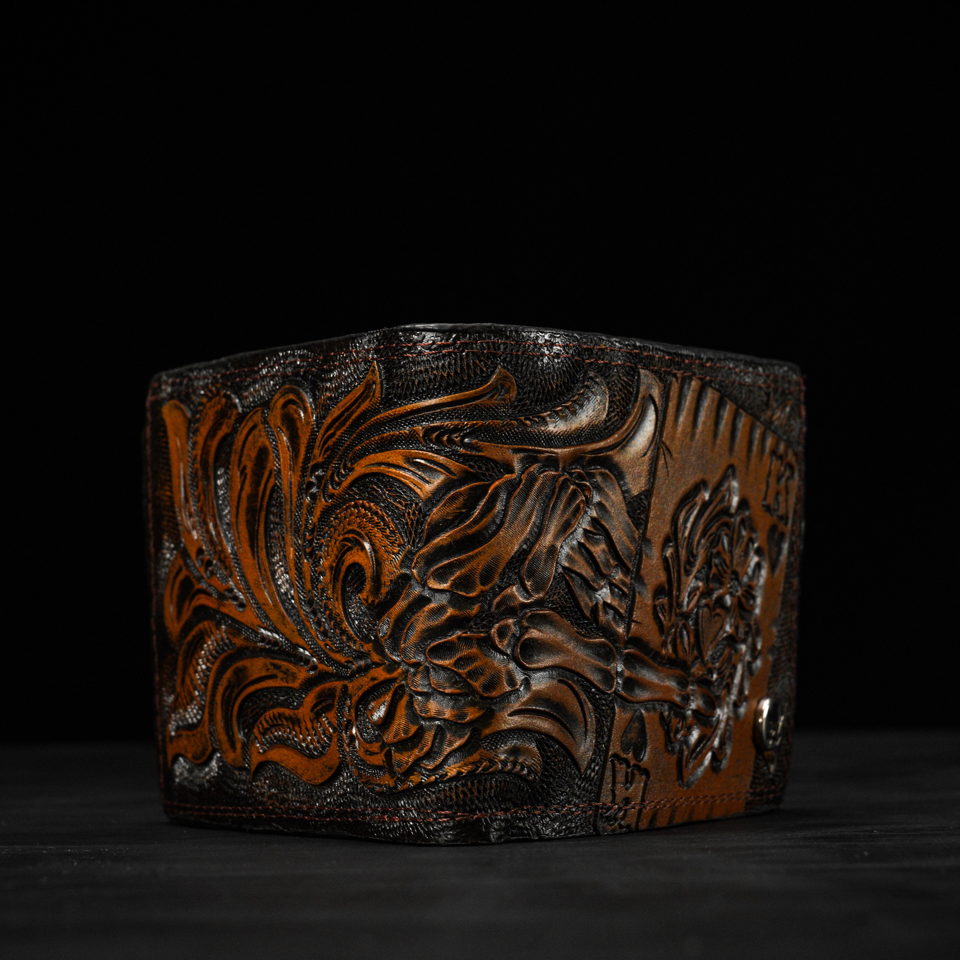 All In – Hand Tooled Wallet - Image 2