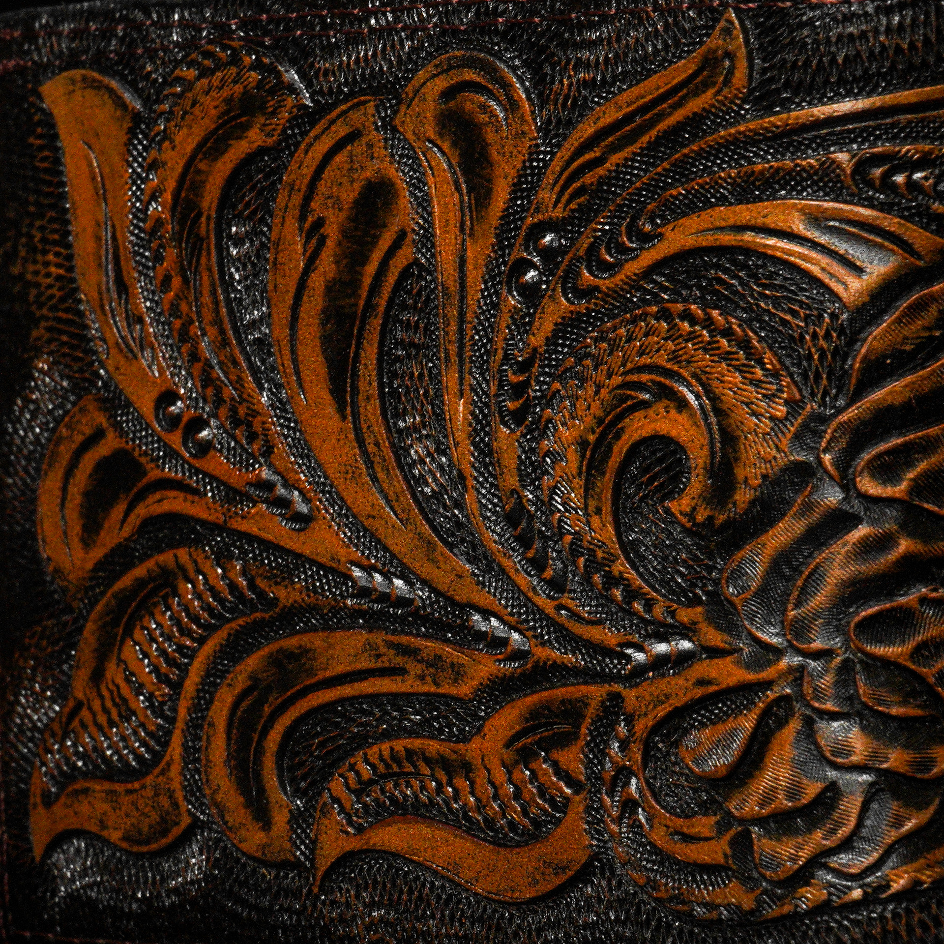 All In – Hand Tooled Wallet - Image 5