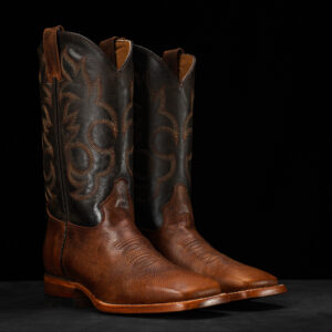 Natural Brown Cowhide – Square Toe