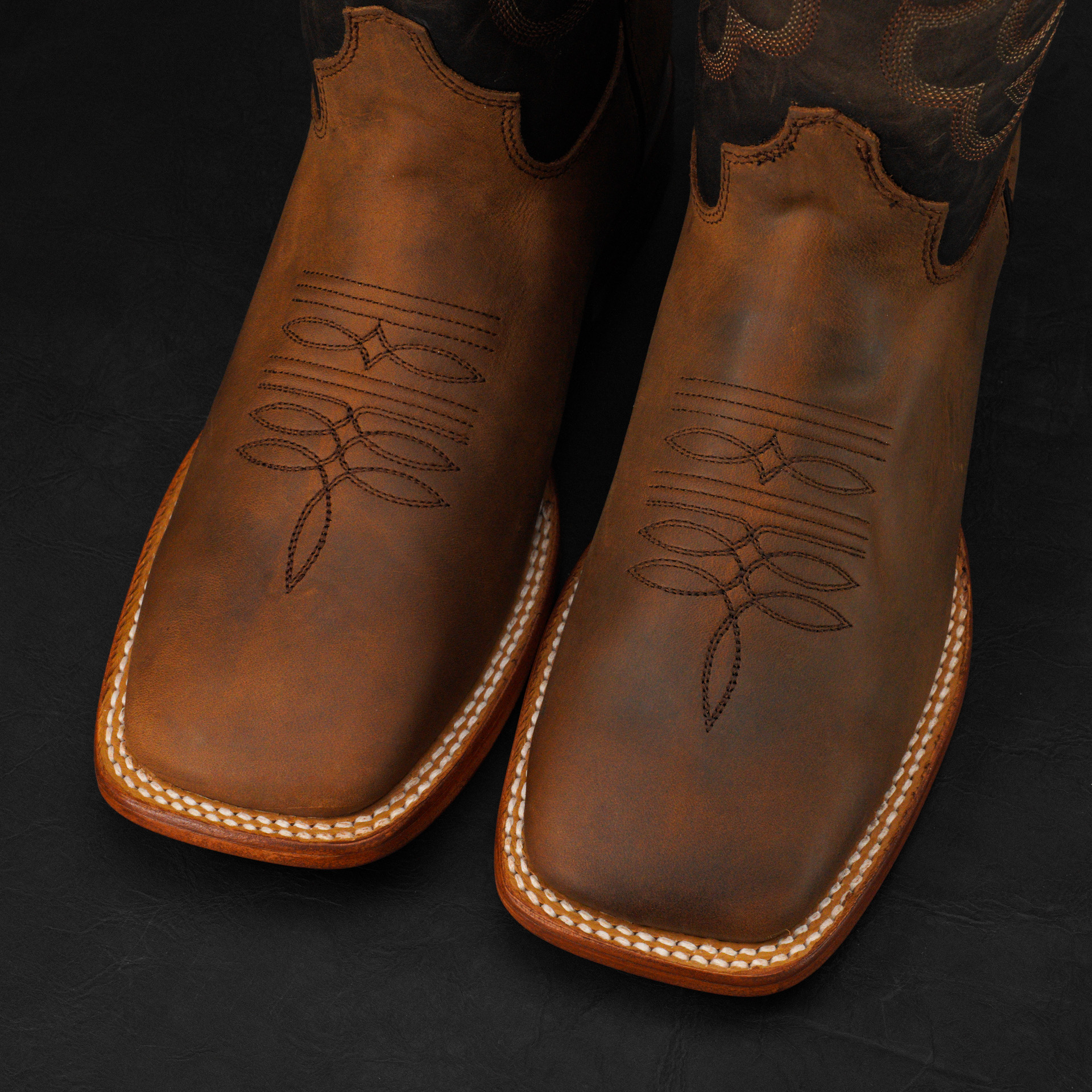 Natural Brown Cowhide – Square Toe - Image 3