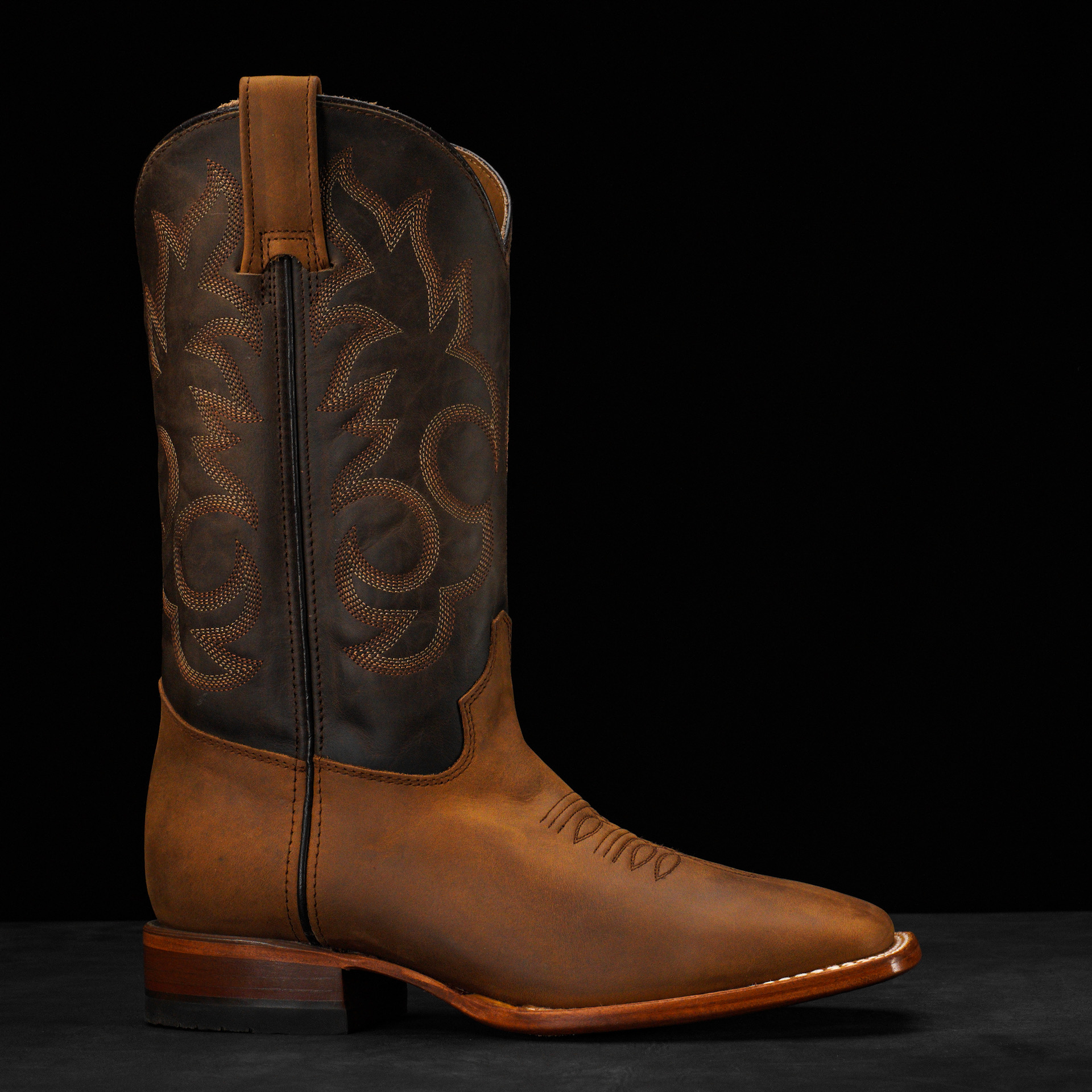 Natural Brown Cowhide – Square Toe - Image 2