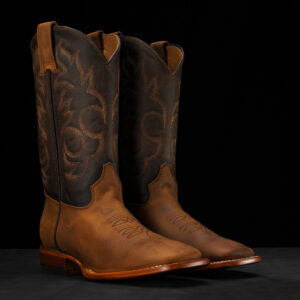 Natural Brown Cowhide – Square Toe