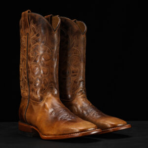 Honey Cowhide – Square Toe
