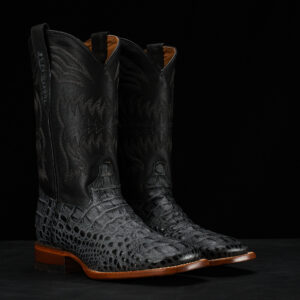 Gray Caiman Neck - Square Toe