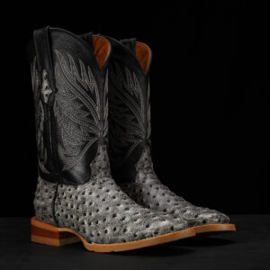 Eclipse Ostrich – Square Toe