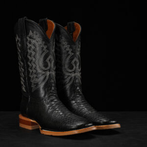 Black Python – Square Toe