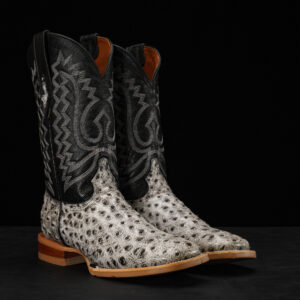 Natural Ostrich – Square Toe