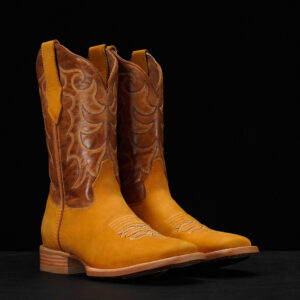 Honey Cowhide – Ranch Square Toe