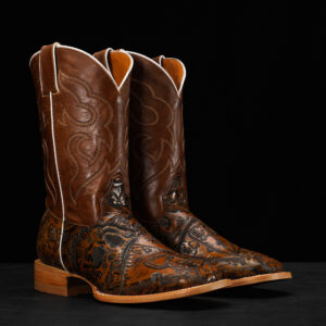 "The Deadman's Hand" Tan Safari – Square Toe