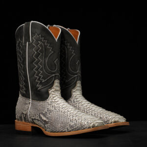 AUTHENTIC Natural Python – Square Toe