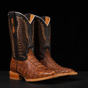 AUTHENTIC Honey Caiman Tail – Arena Square Toe