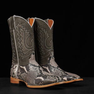 AUTHENTIC Natural Python Belly – Square Toe