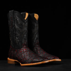 Black-Cherry Fish Scale – Arena Square Toe