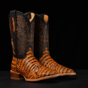 Honey Caiman Belly - Arena Square Toe
