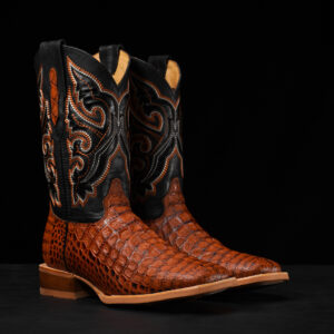 Cognac Caiman Argentine - Arena Square Toe