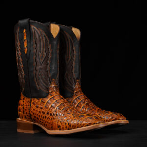 Honey Caiman Neck- Arena Square Toe