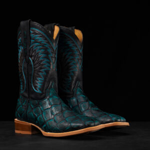 Turquoise Fish Scale – Arena Square Toe