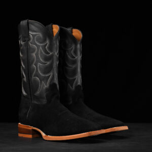 Black Roughout – Square Toe