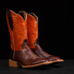 Brown Cowhide – Ranch Square Toe