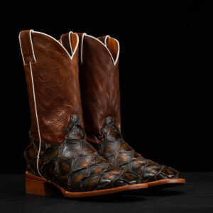 Tan Safari Pirarucu – Square Toe