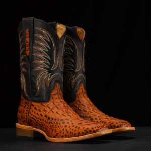 Cognac Caiman Neck - Arena Square Toe