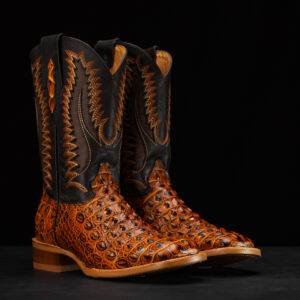 Honey Caiman Hornback - Arena Square Toe