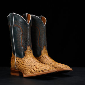 Honey Caiman Neck – Square Toe