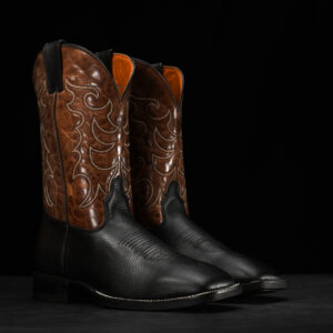 Black Bullhide - Square Toe