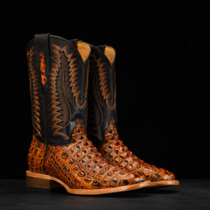 Honey Caiman Hornback - Arena Square Toe