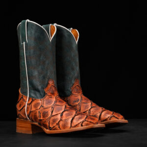 Cognac Pirarucu – Square Toe