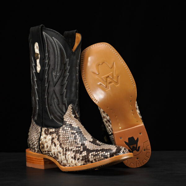 AUTHENTIC Natural Python Belly – Arena Square Toe - Alfa Western ...