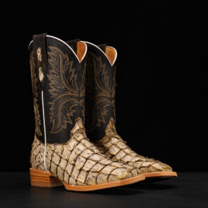 AUTHENTIC Bone Pirarucu – Square Toe