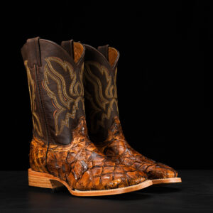AUTHENTIC Honey Patch Work Pirarucu – Square Toe