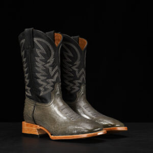 AUTHENTIC Gray Belly Ostrich – Square Toe